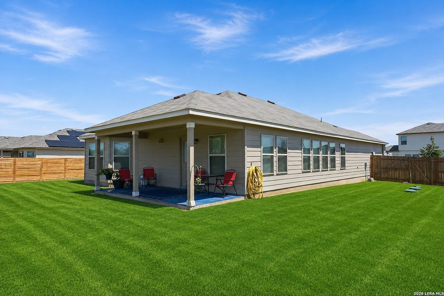 Covered back patio